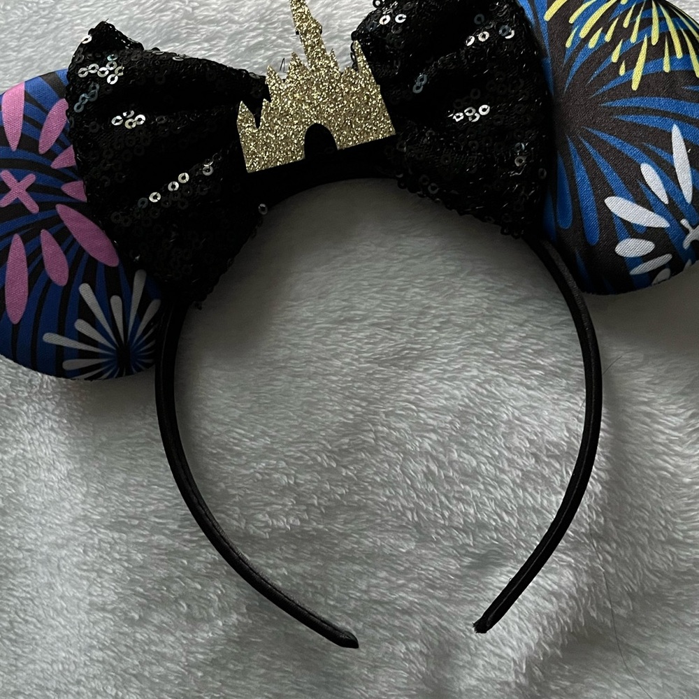 Sequin Castle Mouse Ears Headband
